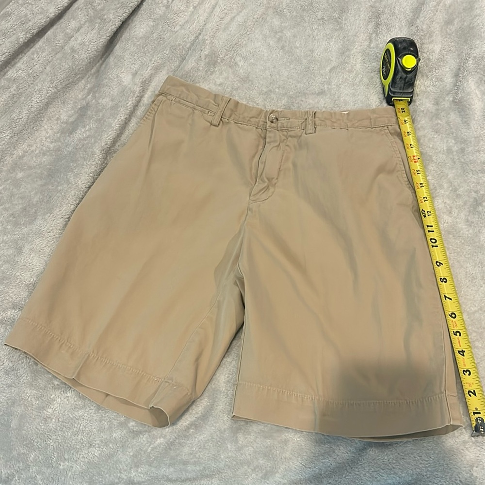 Polo Ralph Lauren Men’s Cotton Flat Front Shorts - Khaki - Size 32